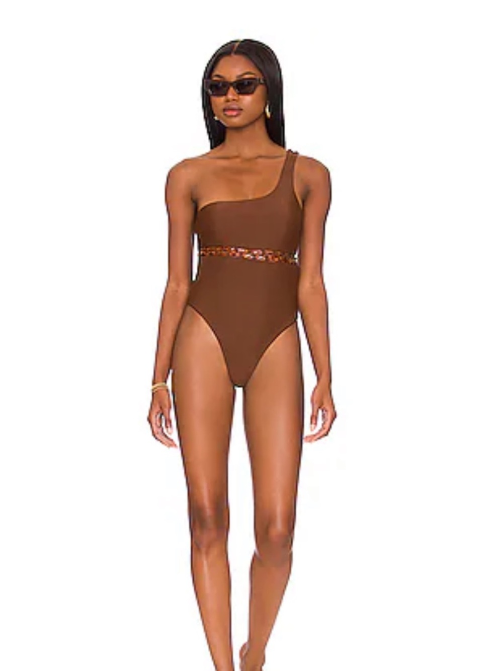 Tularosa One Piece Swimsuit in Chocolate Brown